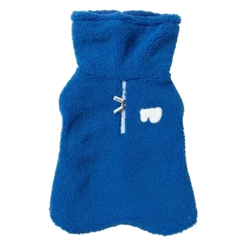 FuzzYard The Snuggle Dog Coat with Snood Collar, Blue