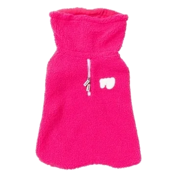 FuzzYard The Snuggle Dog Coat with Snood Collar, Pink