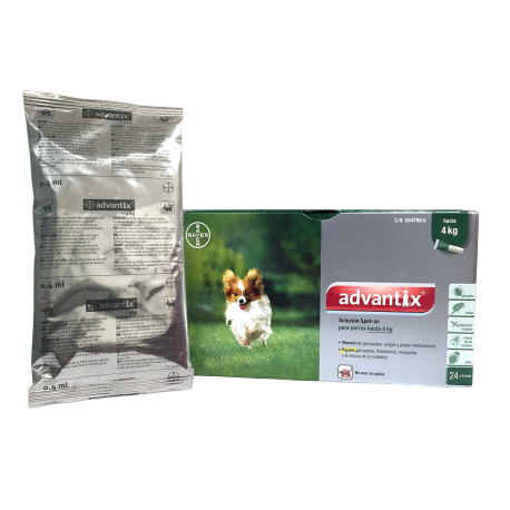 Advantix spot-on for dogs 0–4 kg, 4 pipettes (blister)