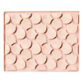 Dog lick mat FuzzYard Life Hide & Treat Soft Blush