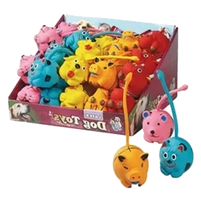 Long-Tail Latex Animal Dog Toy