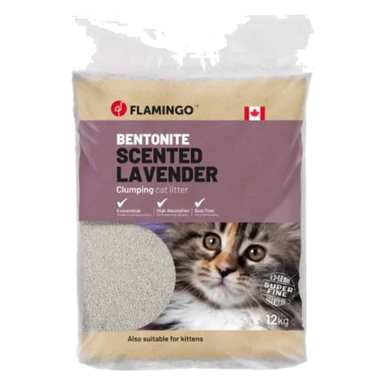 Talc-scented clumping cat litter, 12 kg