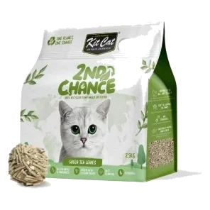 Kit Cat 2nd Chance clumping cat litter, green tea, 7 L