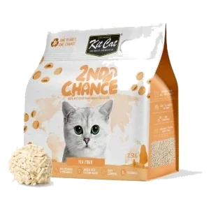 Kit Cat 2nd Chance clumping cat litter, pea and yucca, 7 L