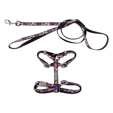 FuzzYard Caturday Night Fever cat harness and lead set