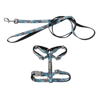 FuzzYard Soy Sauce Fish cat harness and lead set