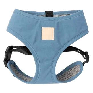 Cotton dog harness FuzzYard Life French Blue
