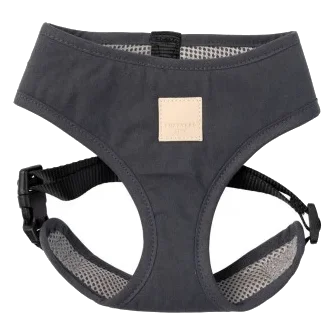 FuzzYard Life Cotton Dog Harness in Slate Grey