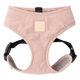 FuzzYard Life Cotton Dog Harness in Soft Blush