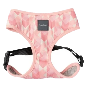 Breathable Lycra dog harness FuzzYard Pink Lemonade