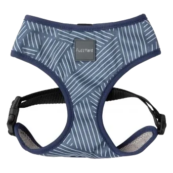 Breathable Lycra dog harness FuzzYard Thornbury Aegean Blue