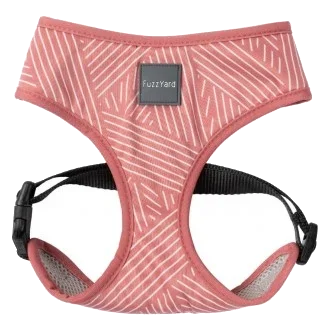 Breathable Lycra dog harness FuzzYard Thornbury Brick Red