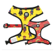 Dukier Superheroes reversible dog harness, red and yellow, sizes T1 to T4