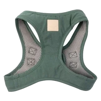 FuzzYard Life Step-In Cotton Dog Harness in Myrtle Green