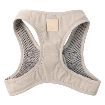 FuzzYard Life Step-In Cotton Dog Harness in Sandstone