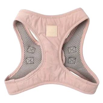 FuzzYard Life Step-In Cotton Dog Harness in Soft Blush