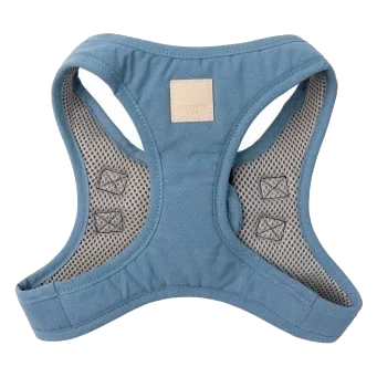 FuzzYard Life Step-In Cotton Dog Harness in French Blue