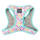 FuzzYard Bubblegum Burst Breathable Step-In Dog Harness