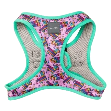 FuzzYard Fiesta Step-In Dog Harness, Breathable and Reflective