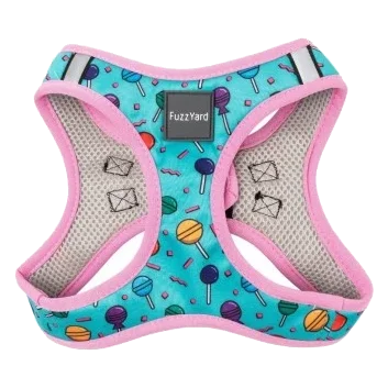 FuzzYard Hey Suckers! Step-In Dog Harness, Breathable and Reflective