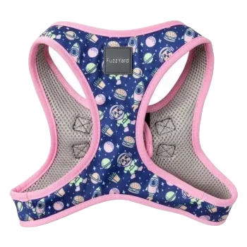 FuzzYard Pluto Pup step-in dog harness with reflective strips