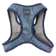 FuzzYard Thornbury Aegean Blue step-in dog harness with reflective strips