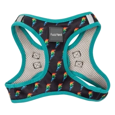 FuzzYard Volt! step-in dog harness with reflective strips