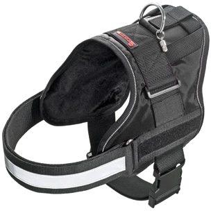 Xtreme Teflon black dog harness