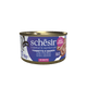 Schesir tuna and beef fillets with rice in natural juice wet cat food, 85 g tin