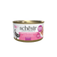 Schesir tuna with ham in broth wet cat food, 70 g tin