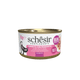 Schesir tuna with ham in broth wet cat food, 70 g tin