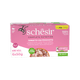 Schesir tuna with ham wet cat food, 6 × 50 g, multipack