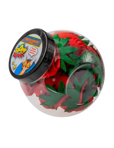 Catnip cat toys BAM! Sally the Strawberry, pack of 20