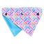FuzzYard Bubblegum Burst reversible dog bandana, size S/M