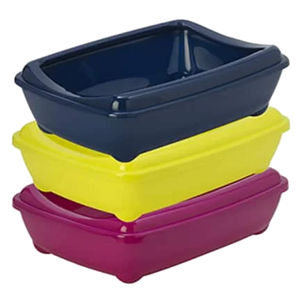 Cat litter tray with rim, size 1