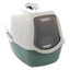 Lexie green covered cat litter tray