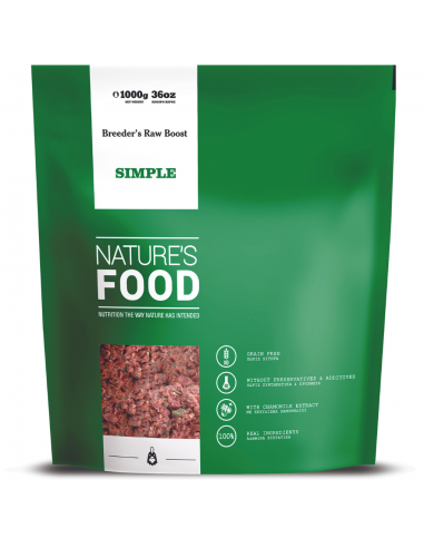Nature's Food Simple Raw BARF Dog Food, Chicken 1 kg