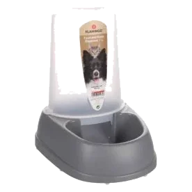 Raja Grey Automatic Dog Water or Food Dispenser, 2.5 l