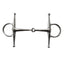 Eggbutt snaffle horse bit in stainless steel – view 2