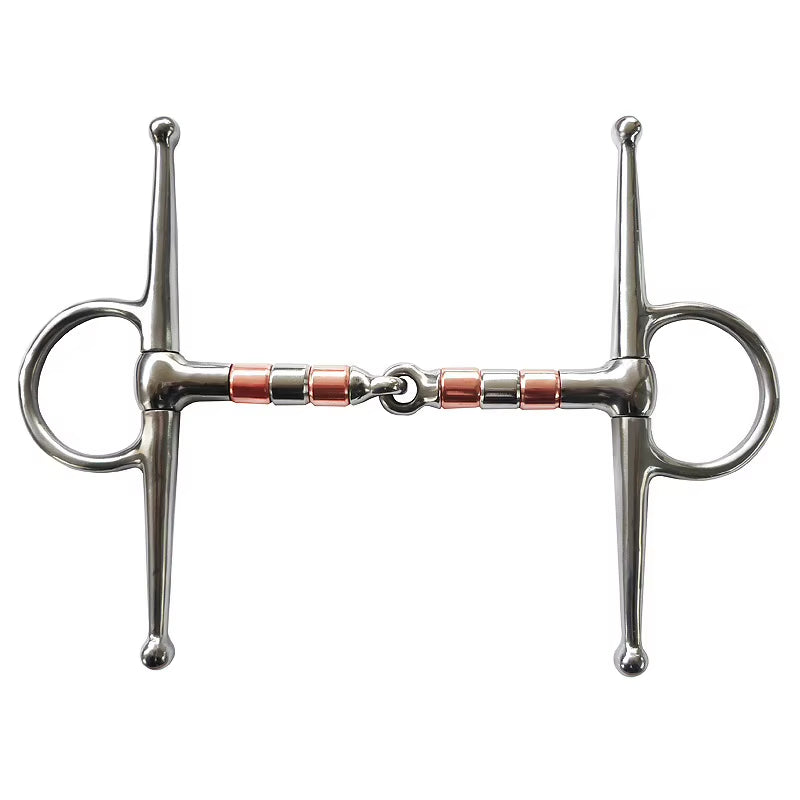Eggbutt snaffle horse bit in stainless steel – view 3