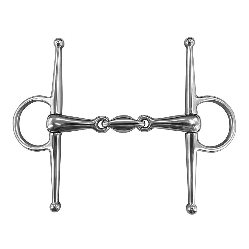 Eggbutt snaffle horse bit in stainless steel – view 4