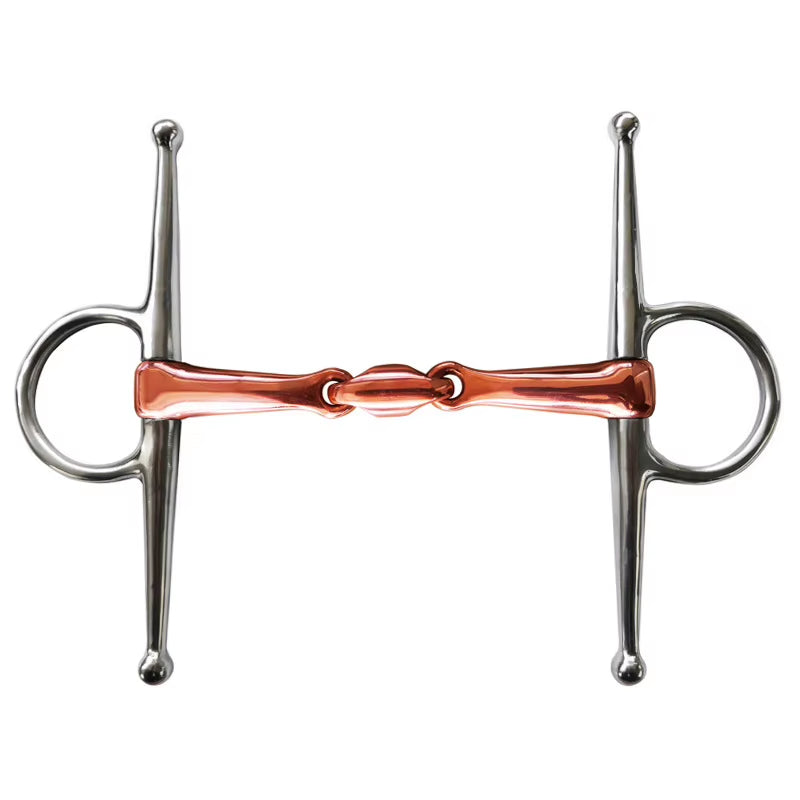 Eggbutt snaffle horse bit in stainless steel – view 5