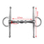 Eggbutt snaffle horse bit in stainless steel – view 7