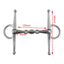 Eggbutt snaffle horse bit in stainless steel – view 8