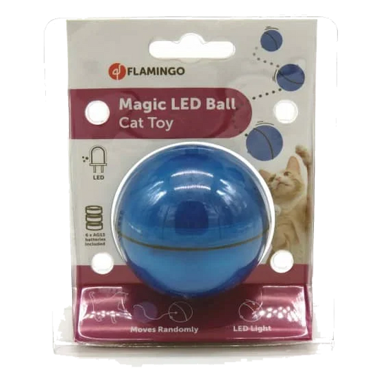 Electronic magic ball for cats, blue