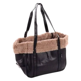 Flamingo Armando black dog carrier bag for dogs up to 6 kg