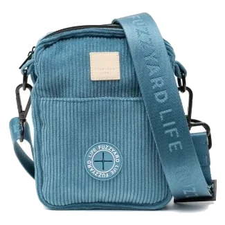 Corduroy dog walking bag FuzzYard Life French Blue