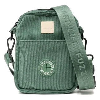 Corduroy dog walking bag FuzzYard Life Myrtle Green