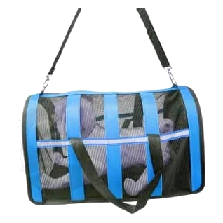 Canvas and mesh dog carrier bag, 48 x 27 x 27 cm