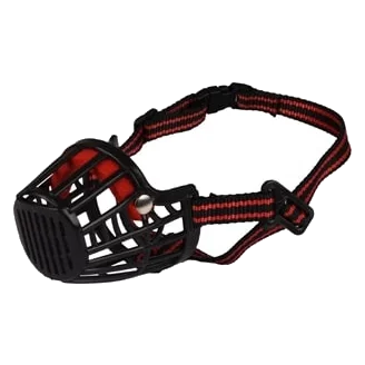 Flamingo Silas Basket Dog Muzzle, Black, Sizes XXS to XXL